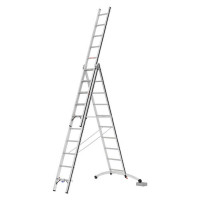 Hymer 3x10 rung Black Line 'Smart Base' Combination Ladder  
