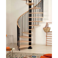 The Klan 140cm (55in) (Black) Spiral Staircase