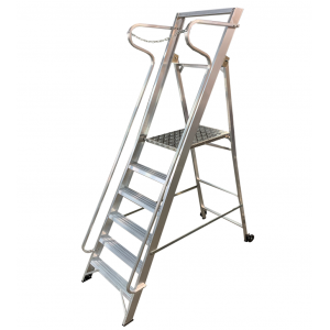 Professional 3 Tread Wide Step with Handrails