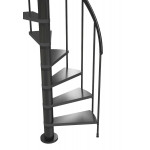 Dolle 'Calgary' anthracite spiral staircase 140cm