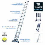3.8m Xtend & Climb Pro- series S2.0 Telescopic Ladder