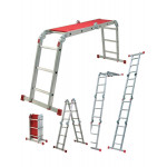 WERNER 12-way Multi Purpose Folding Ladder with platform