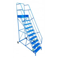 11 Tread Heavy-Duty Industrial Mobile Safety Step