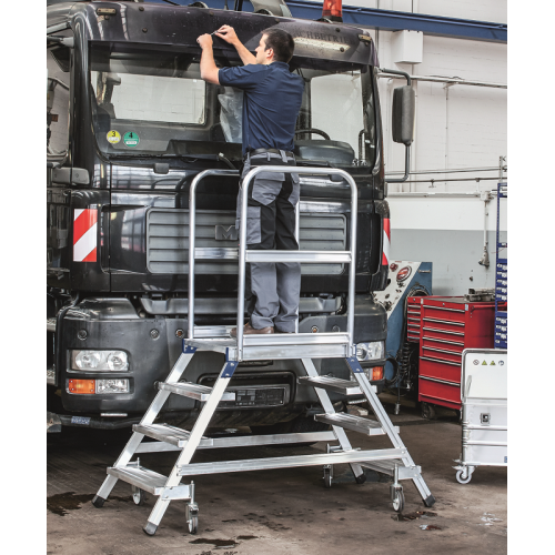 Zarges Mobile Work Platform 5 Tread Double sided