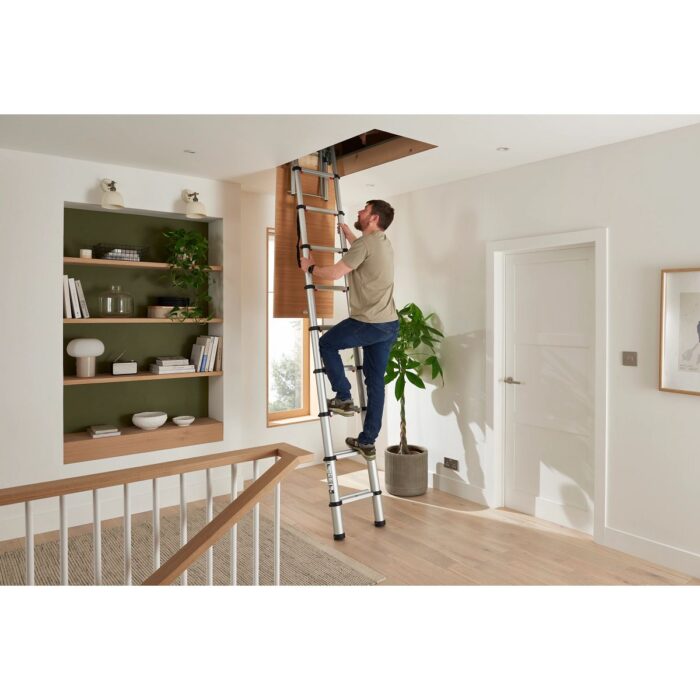 Werner Telescopic Loft Ladder - 2.6m - Image 6
