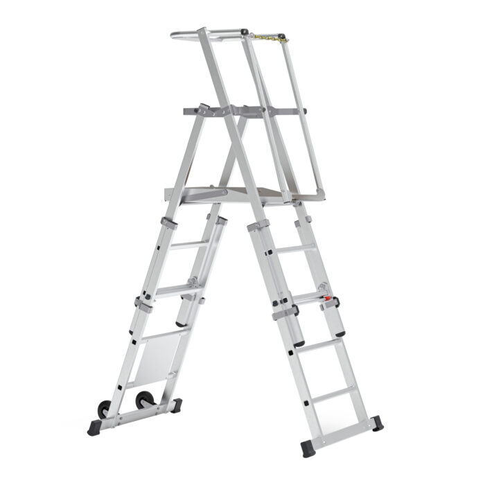 BoSS "Teleguard-Plus" 3-5 rung  telescopic podium step