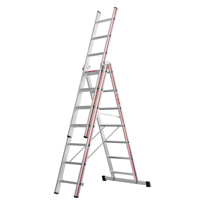 Hymer 3x7 rung Professional Red Line Combination Ladder