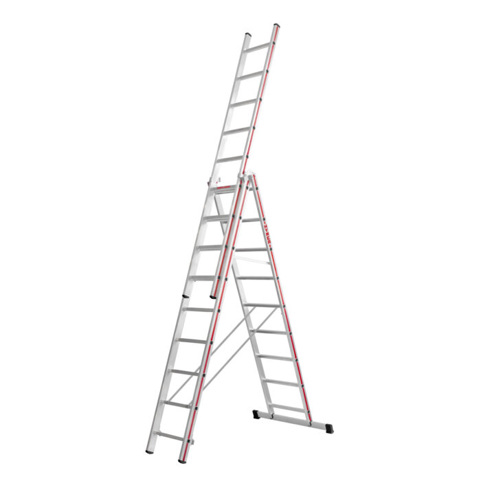 Hymer 3x9 rung Professional Red Line Combination Ladder