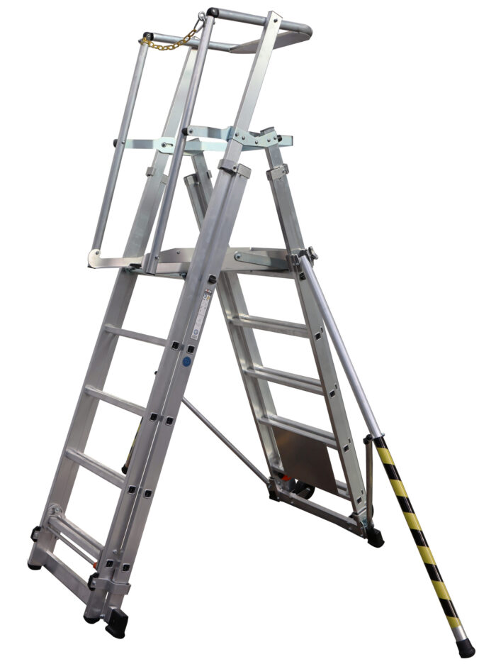 BoSS "Teleguard-Plus" 5-9 rung  telescopic podium step - Image 5
