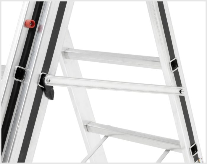 Hymer 3x8 rung Black Line 'Smart Base' Combination Ladder - Image 2