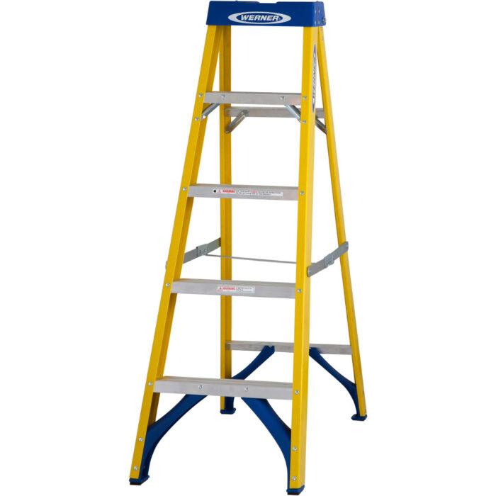 Werner 5 Tread Fibreglass Swingback Steps