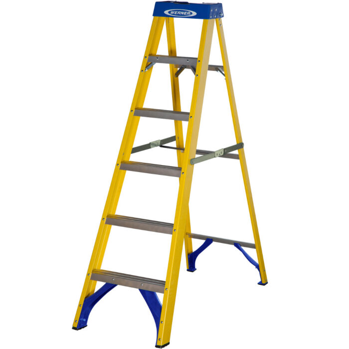 Werner 6 Tread Fibreglass Swingback Steps
