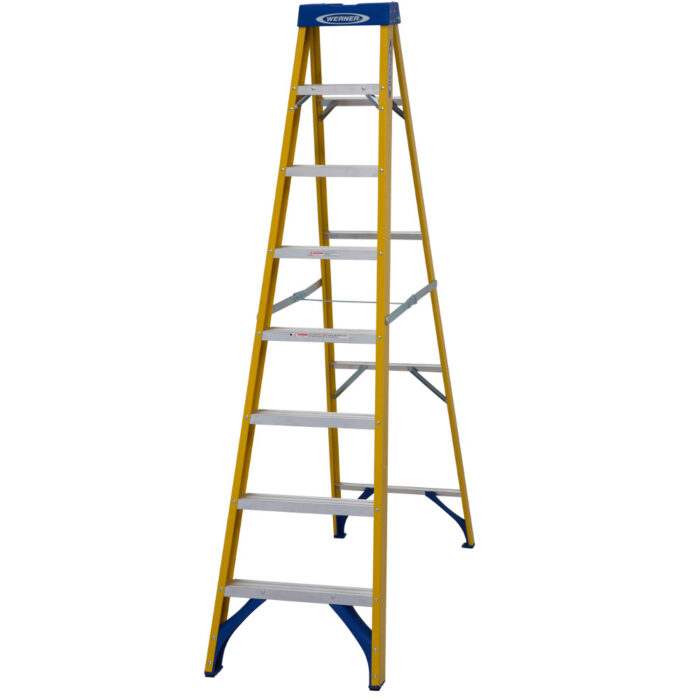 Werner 8 Tread Fibreglass Swingback Steps