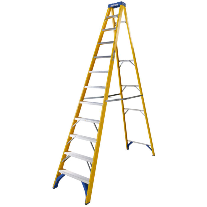 Werner 12 Tread Fibreglass Swingback Steps