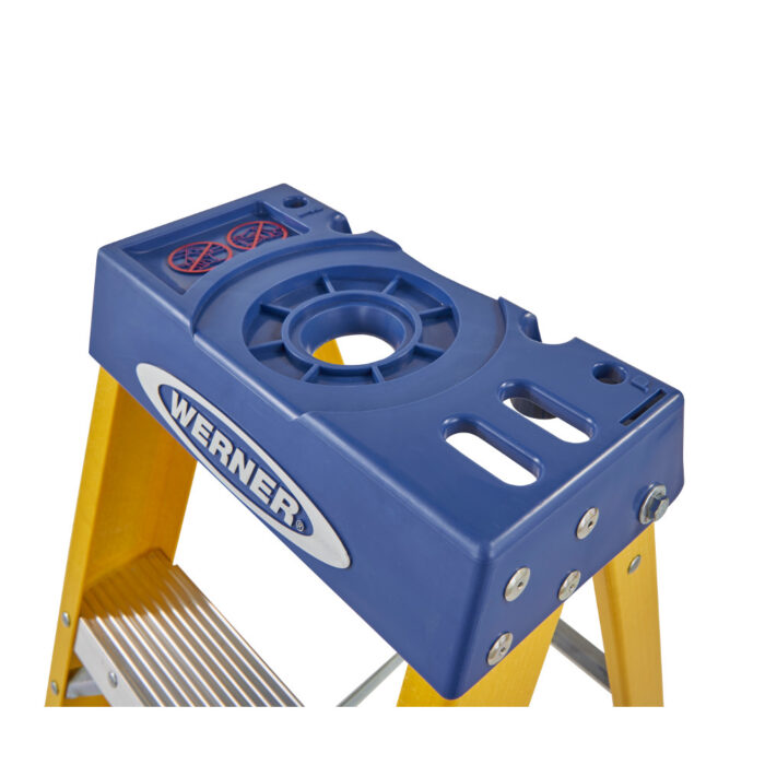 Werner 10 Tread Fibreglass Swingback Steps - Image 6