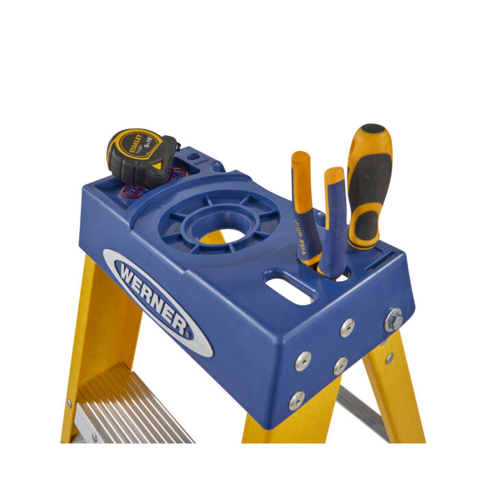 Werner 10 Tread Fibreglass Swingback Steps - Image 3