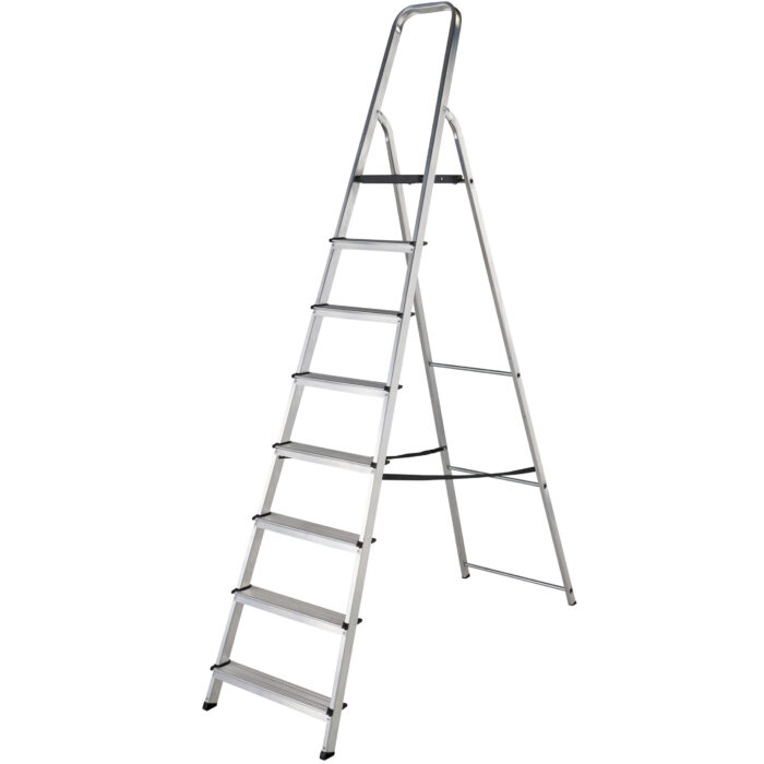 Werner 8 Tread Stepladder High Handrail