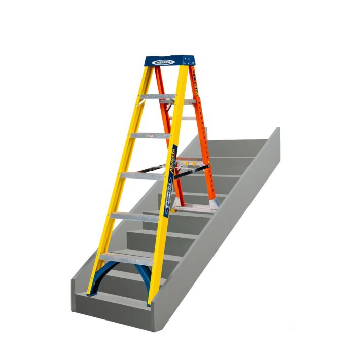 GRP WERNER AdjustaStep PRO® Stepladder 6 Tread - Image 8