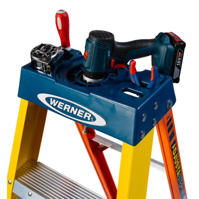 GRP WERNER AdjustaStep PRO® Stepladder 8 Tread - Image 10