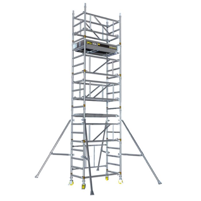Werner 'BOSS Solo 700' One-Man Alloy Tower 5.2m Working Height (3.2m Platform Height) - Image 2