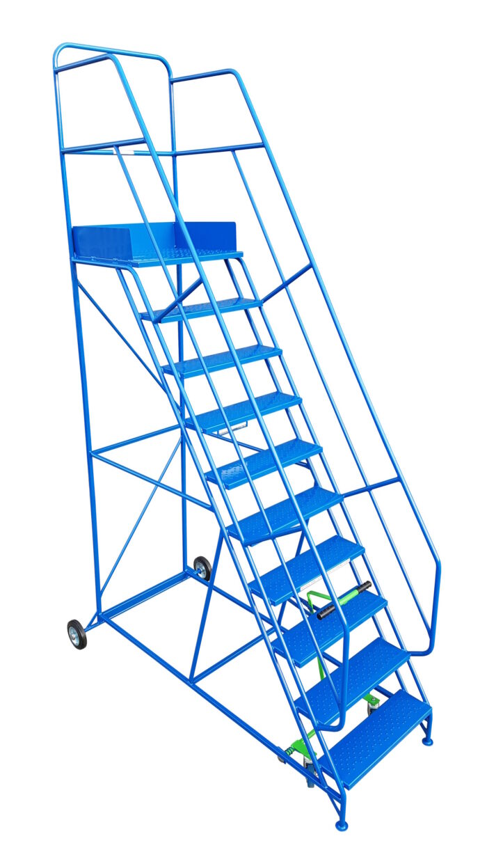 9 Tread Heavy-Duty Industrial Mobile Safety Step