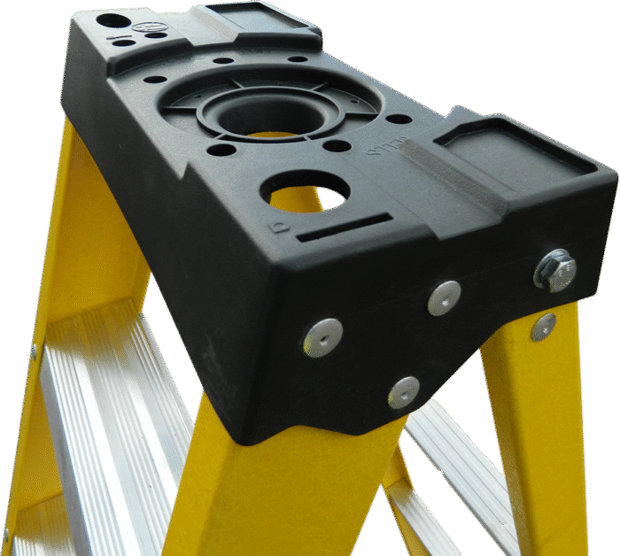 LFI Professional 6 Tread Fibreglass Swingback Step - Image 4