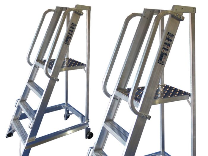 12 Tread Aluminium Warehouse Stepladder - Image 5