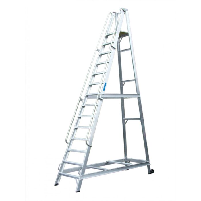 12 Tread Aluminium Warehouse Stepladder - Image 7