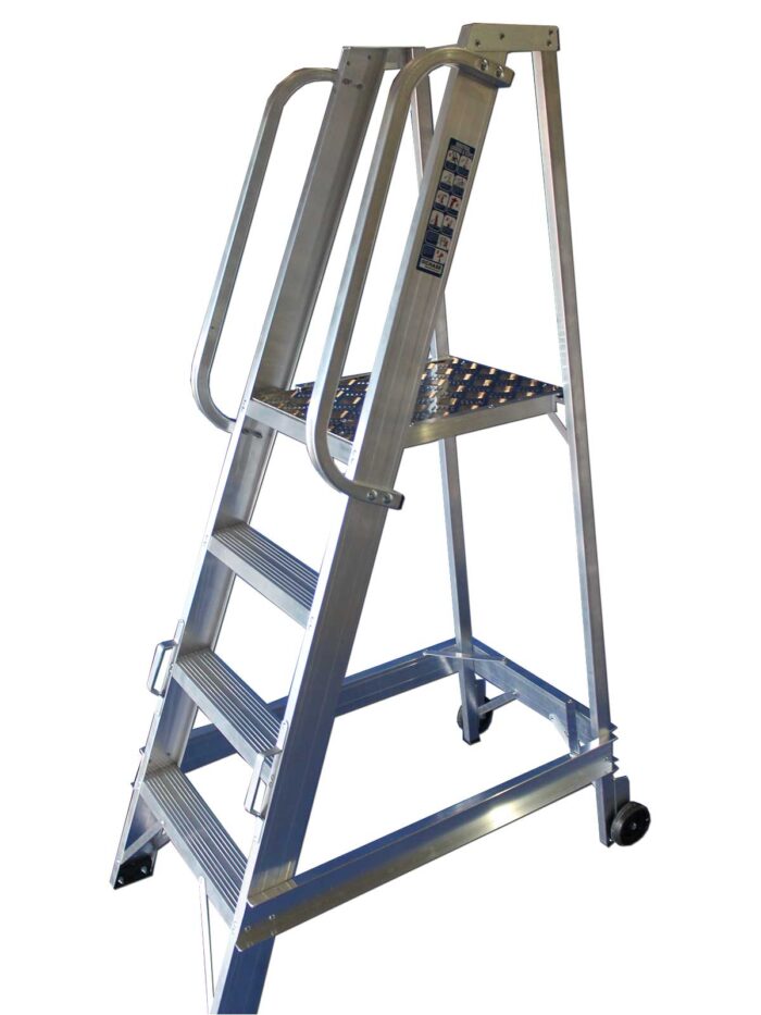 12 Tread Aluminium Warehouse Stepladder - Image 4
