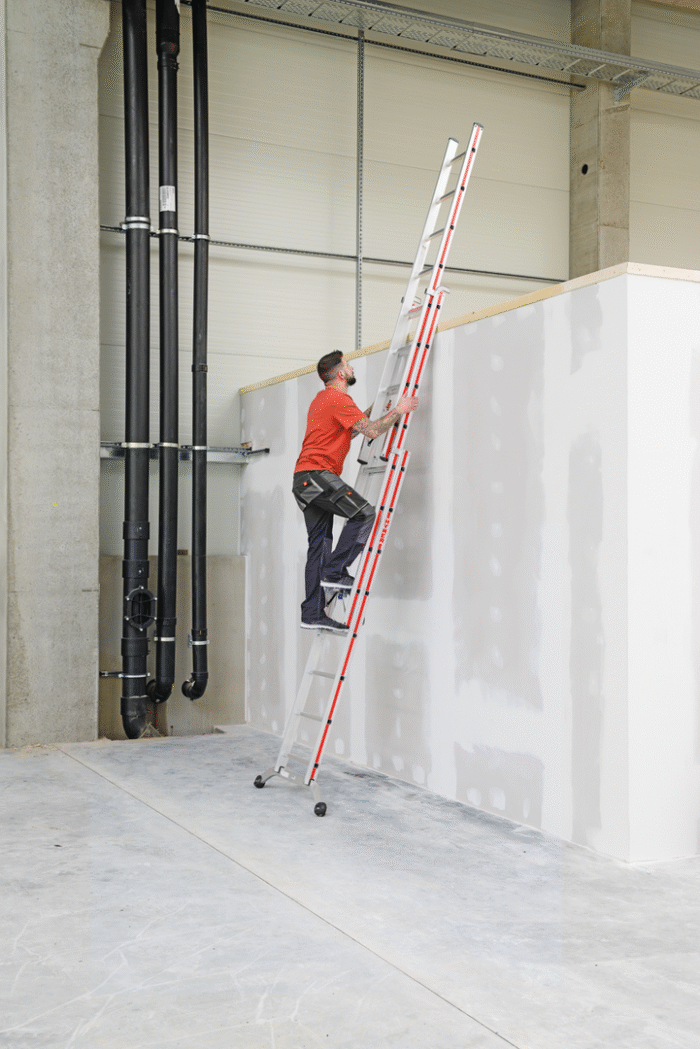 Hymer 3x8 rung Industrial Red Line Combination Ladder - Image 3