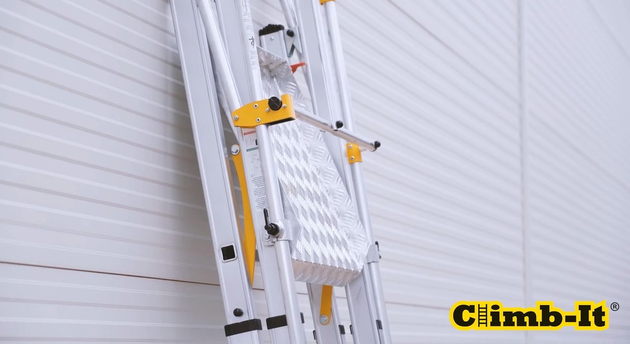 Climb-It Folding Telescopic Platform - 7+3 Tread - Image 13