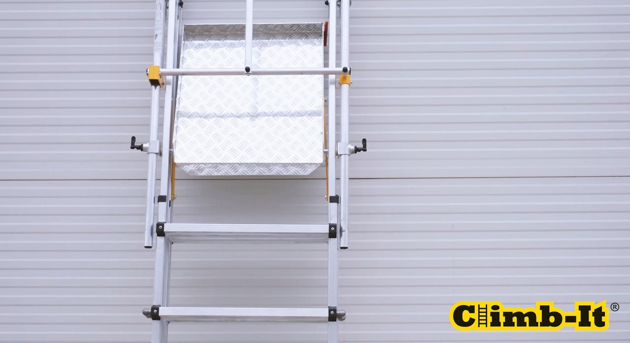 Climb-It Folding Telescopic Platform - 7+3 Tread - Image 14