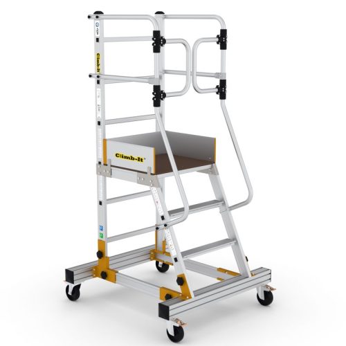 Climb-It Mobile Step With Safety Gates - 4 Tread