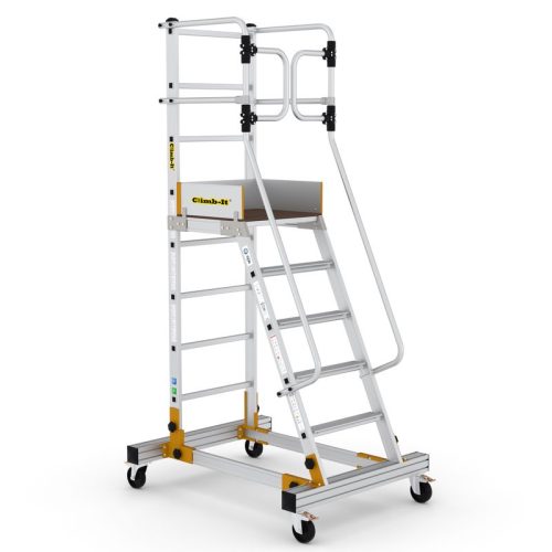 Climb-It Mobile Step With Safety Gates - 6 Tread