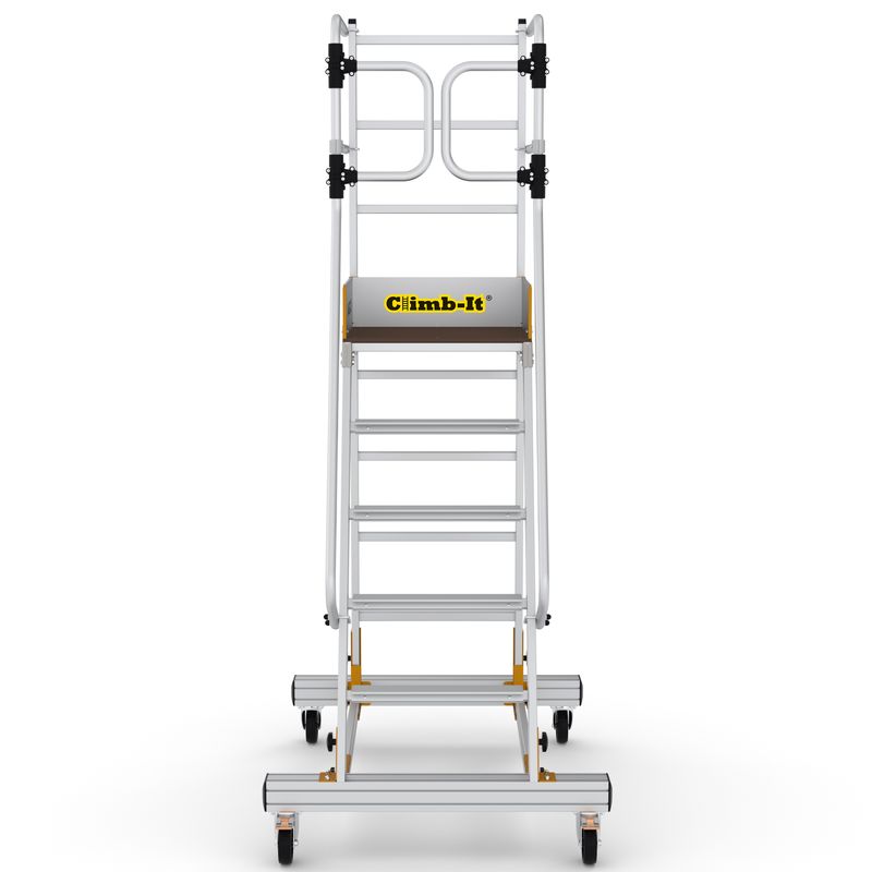 Climb-It Mobile Step With Safety Gates - 6 Tread - Image 3