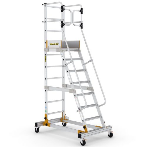 Climb-It Mobile Step With Safety Gates - 8 Tread