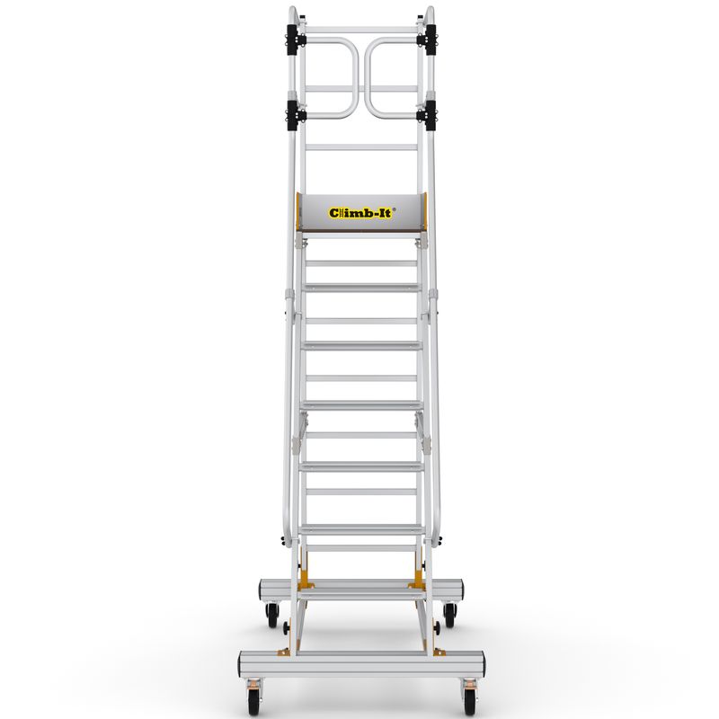 Climb-It Mobile Step With Safety Gates - 8 Tread - Image 3
