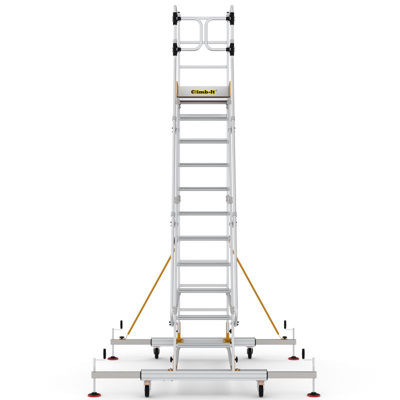 Climb-It Mobile Step With Safety Gates - 12 Tread - Image 3